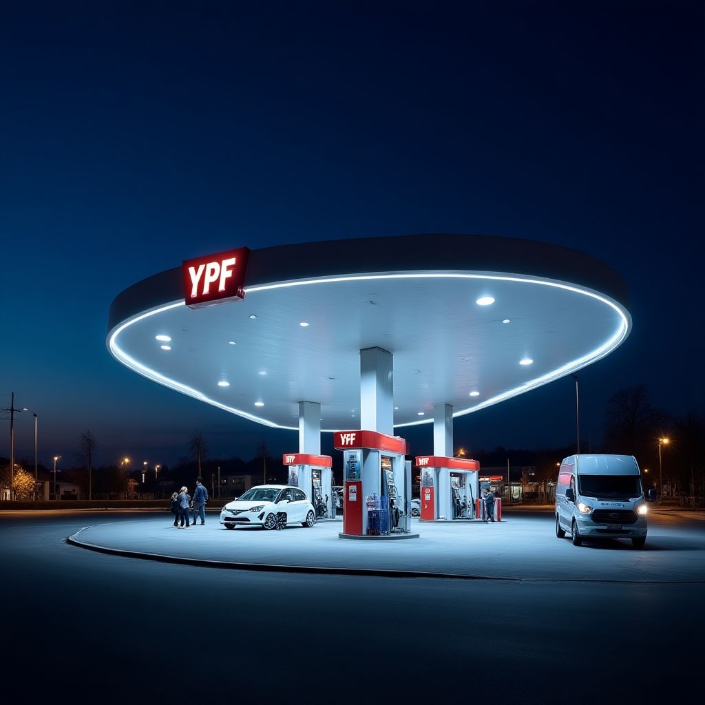 Estación YPF moderna