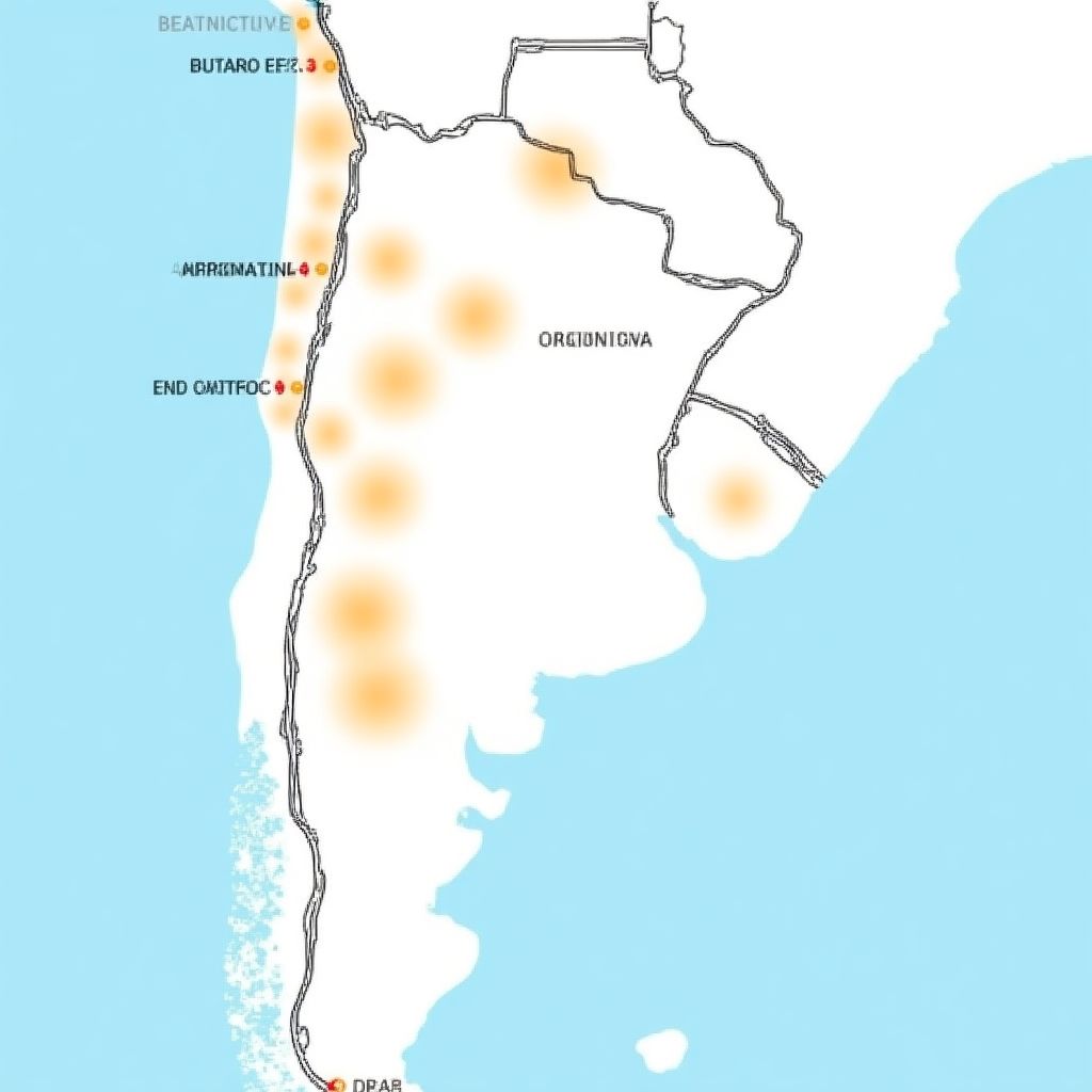 Mapa de estaciones YPF en Argentina